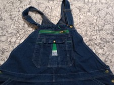 Mens LIBERTY Overalls Size 54x32 Blue Bib Denim Carpenter Barn Farmer Work Pants