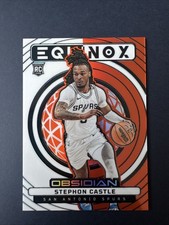 2024 Panini Obsidian Equinox Stephon Castle Electric Etch Orange Flood /99 (RC)