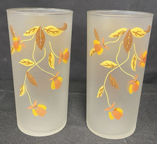 Hall AUTUMN LEAF  5 1/2 Frosted Clear Bottom ...