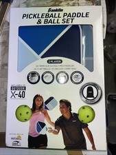 Franklin Sports 2-Player Pickleball Paddle Set - Fiberglass Paddles  Balls NEW