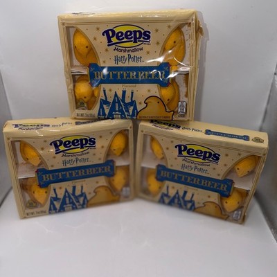 Peeps Harry Potter 3 Pack Butterbeer Flavored Marshmallow Chicks Wizarding World