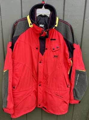 Helly Hansen Helly Tech Red Technical Jacket Sailing Ski Shell XL Y2K
