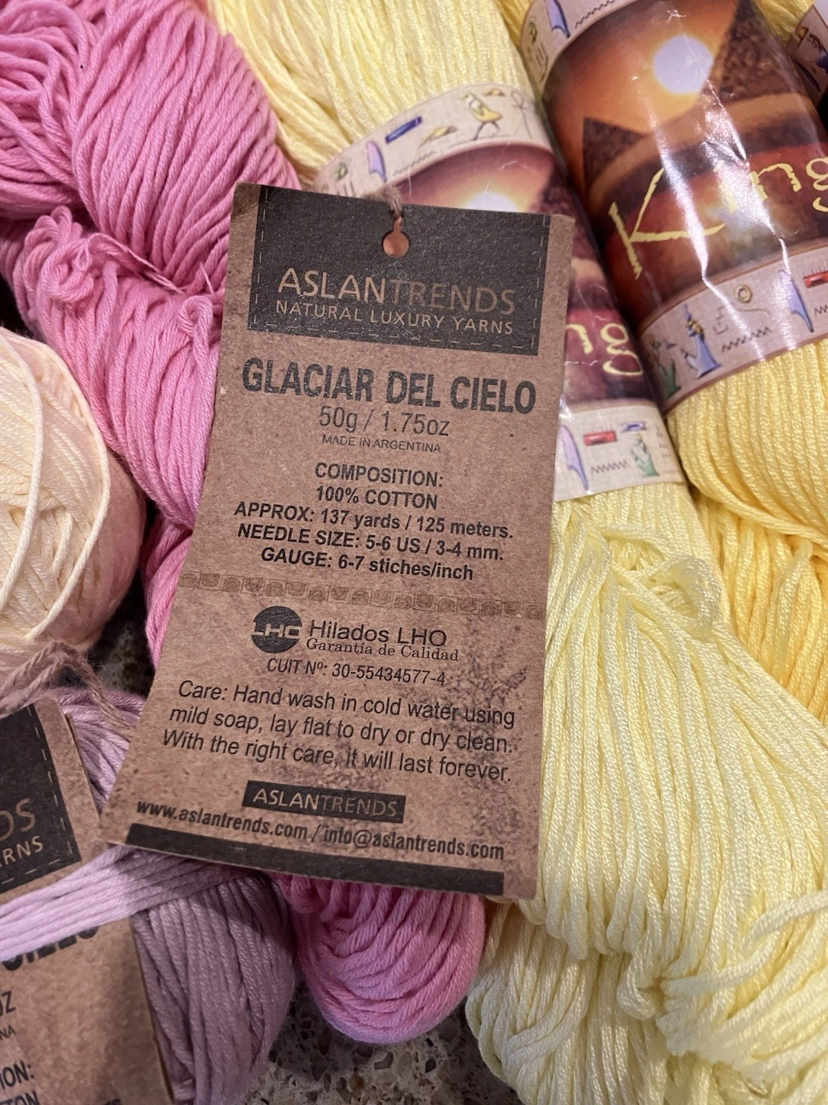 Huge Cotton Yarn Lot! King Tut, Provence, Bahamas, AslanTrends. Destashing 28 s - product detail image 4