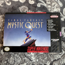 Square Soft Final Fantasy Mystic Quest SNES NTSC-U/C Box + Manual + Map CIB