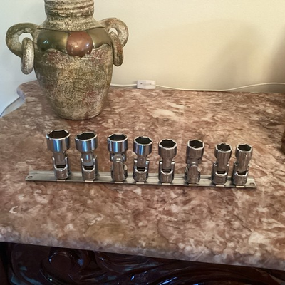 #ad Snap On Tools 8 Piece Metric Socket Set 3 8 Drive Socket FSUM $175.00