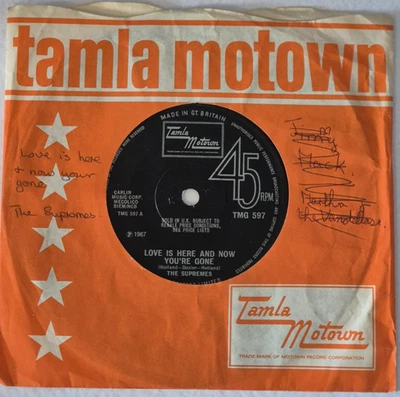 The Supremes - 'Love Is Here and Now Youre Gone' - 7" Vinyl  - TMG597 - 1967 - Image 1 of 3