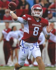 ARKANSAS RAZORBACKS TYLER WILSON SIGNED 8X10 PHOTO W/COA QUARTERBACK NFL DRAFT C