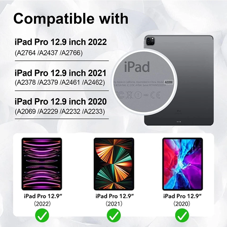 Case for iPad Pro 12.9 inch 6th/5th/4th Generation, 2022/2021/2020 - Image 2 of 4