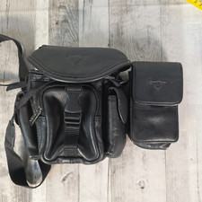 Pair of Vintage Retro Antler Camera Genuine Leather Bag Cases