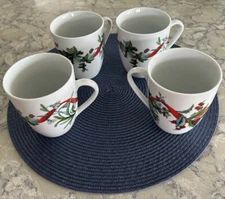 The Brylane Home 4 Piece Christmas Cup/Mug 4 Piece Set. Celebrate the Season.