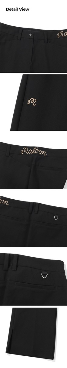 【MALBON GOLF】Malbon Thindown Hybrid Bootcut Pants ■WOMAN Genuine Malbon Golf Semi Bootcut Pants BLACK (WOMAN) | eBay