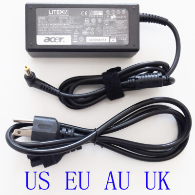 Genuine Ac Power Adapter Charger For Acer eMachines E443 E520 E525 E627 E725 65W