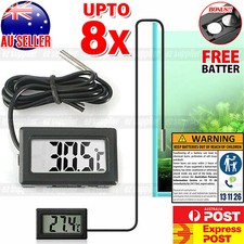 Up to 8x Digital Aquarium Thermometer LCD Fish Tank Marine Terrarium reptile HOT