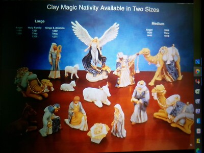 Ceramic Slip Cast Casting Mold Mary & Joseph Nativity Pieces Clay Magic 1804
