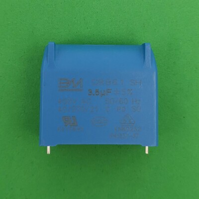 1pc CBB61 3.5uF 450V AC 2 pin BM Capacitor for Motor Start Air Conditioner Fan
