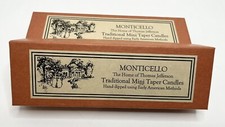 2 Vintage Monticello Hand-Dipped Mini Taper C...
