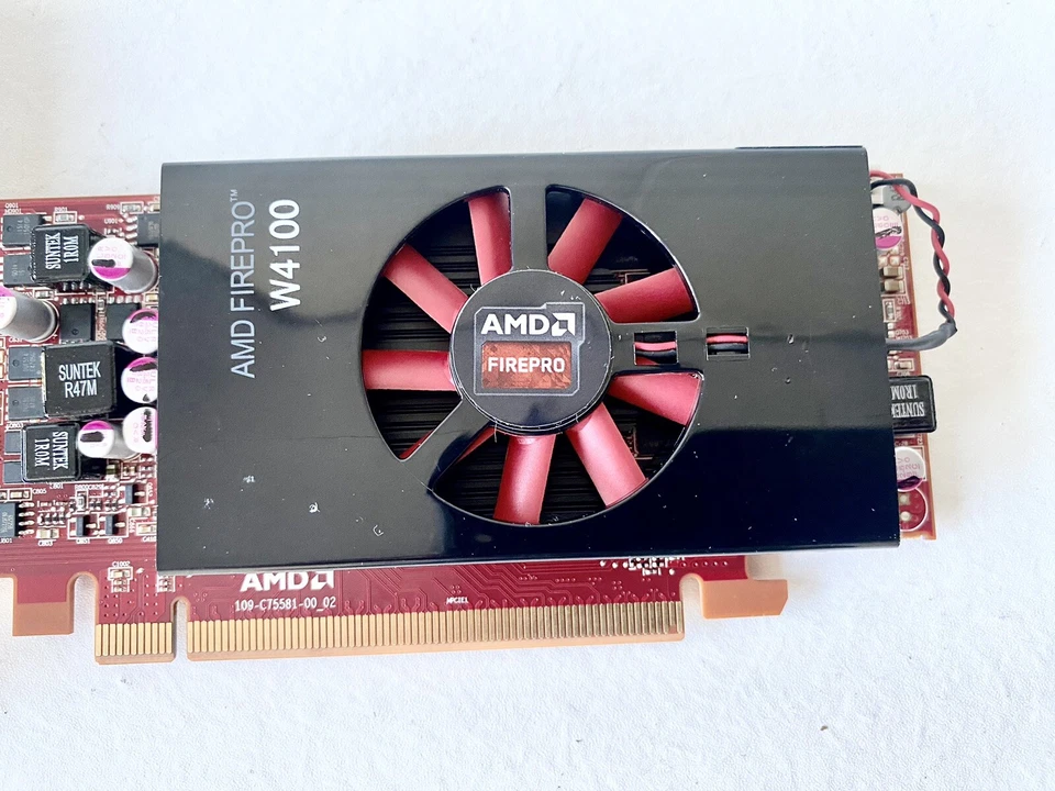 Lot of 10 Dell AMD FirePro W4100 2GB GDDR5 4x Mini-DisplayPort PCIe Video Card - Image 3 of 4