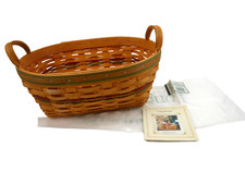 Longaberger 2001 Large Daily Blessings Basket with Product Card Made in USA