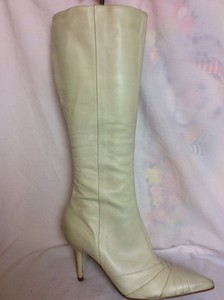cream leather boots ladies