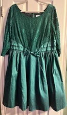 Fabulous Geode ModCloth Unique Vintage Green Party Dress Size 2X
