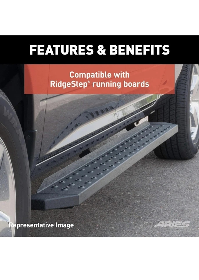 Soportes de montaje de acero ARIES 2055130 VERSATRAC para Honda Ridgeline 17-18 Foto 4 de 4