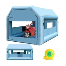 LVAOSTT Paint Booth Inflatable Paint Booth Portable Spray Booth Tent with Blo...