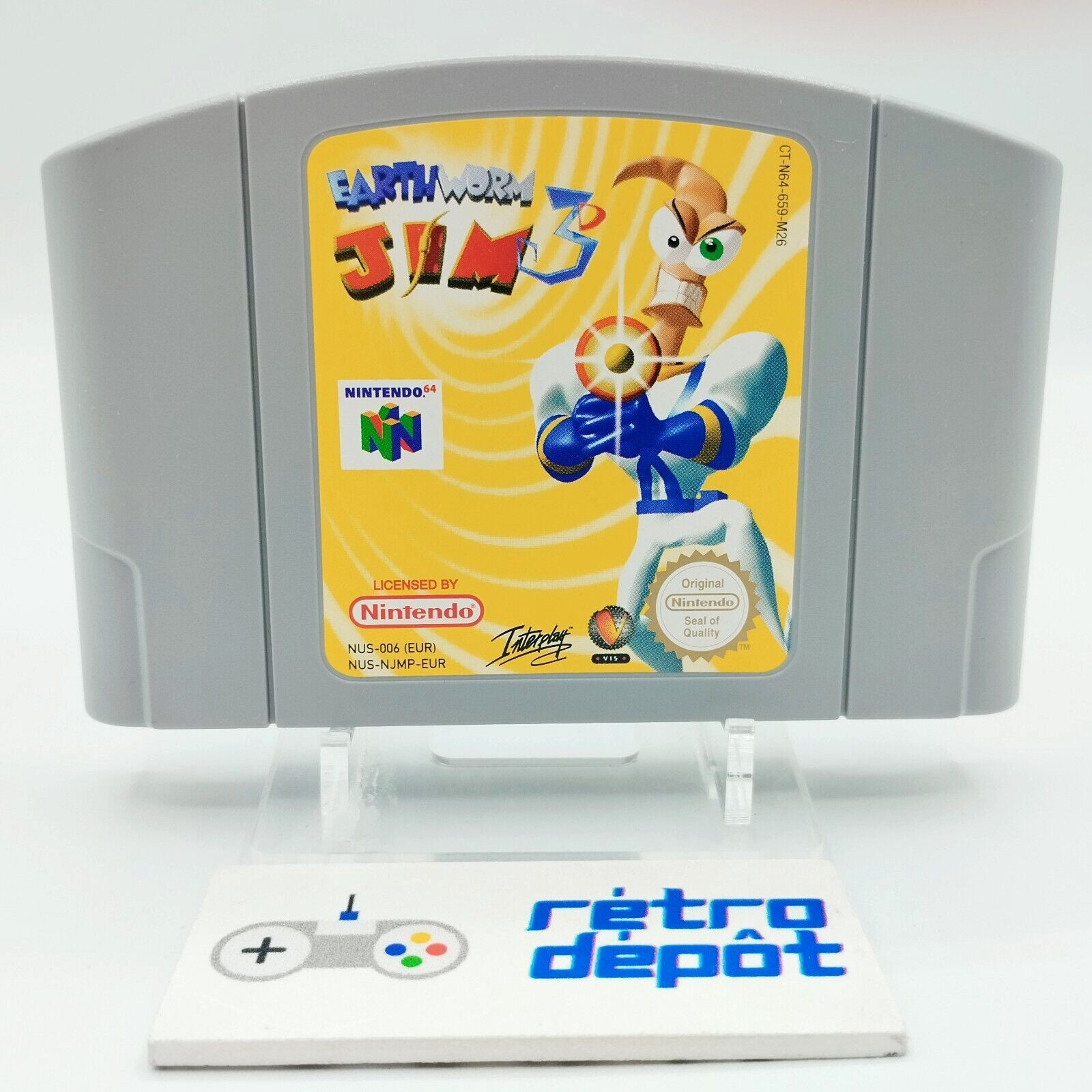 EarthWorm Jim 3D Earth Worm / Nintendo 64 N64 / PAL / NUS-EUR-1