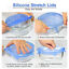 thumbnail 9  - Stretch Reusable Silicone Bowl Wraps Food Saver Cover Seal Lids NSTA LIDS 6 PCS