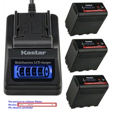 Kastar Battery LCD Quick Charger for Sony NP-F970 CCD-TR67 CCD-TR610 CCD-TR617