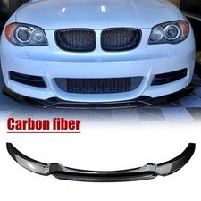 Carbon Look Front Bumper Lip Chin Spoiler For BMW 1 Series E82 E88 07-10