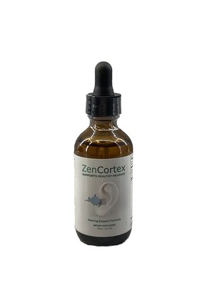 Zen Cortex Supports Healthy Hearing Support 60ml/2 Fl Oz Bottle Squirt Top