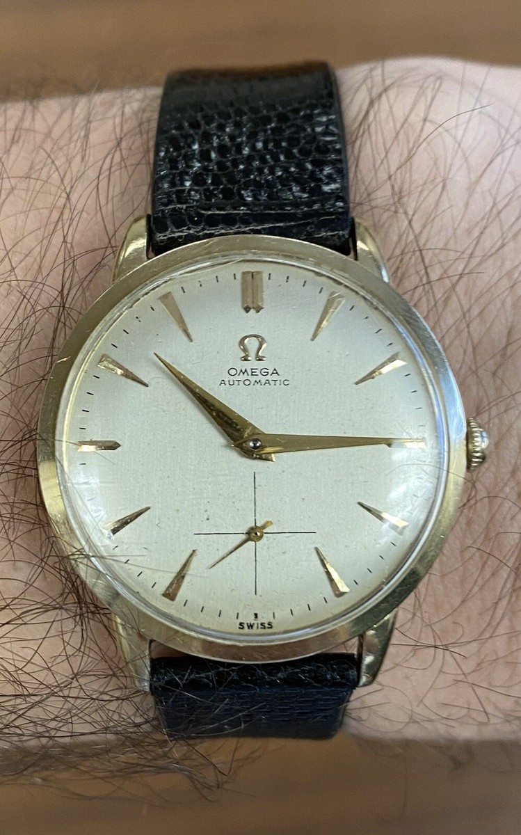 Vintage 1950's OMEGA Bumper Automatic 14K Solid Gold Cal. 342