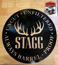 Stagg Barrel Head Metal Wall Art Plasma Cut Home Decor Gift Idea Jr