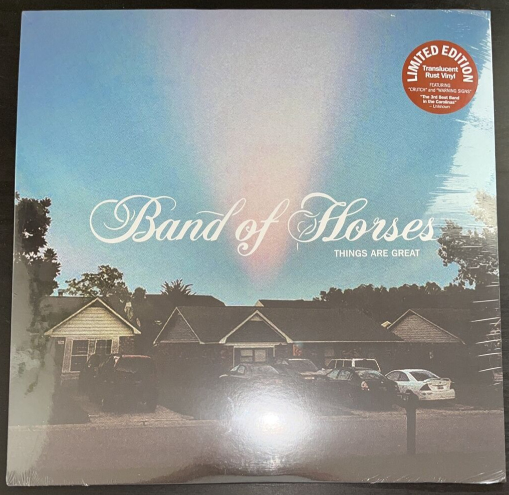 BAND OF HORSES THINGS ARE GREAT  RUST COLORED VINYL LP LIMITED SEALED MINT