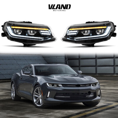 Vland For 2016-2018 Chevrolet Camaro LT SS RS ZL LS LED Projector LED Headlights