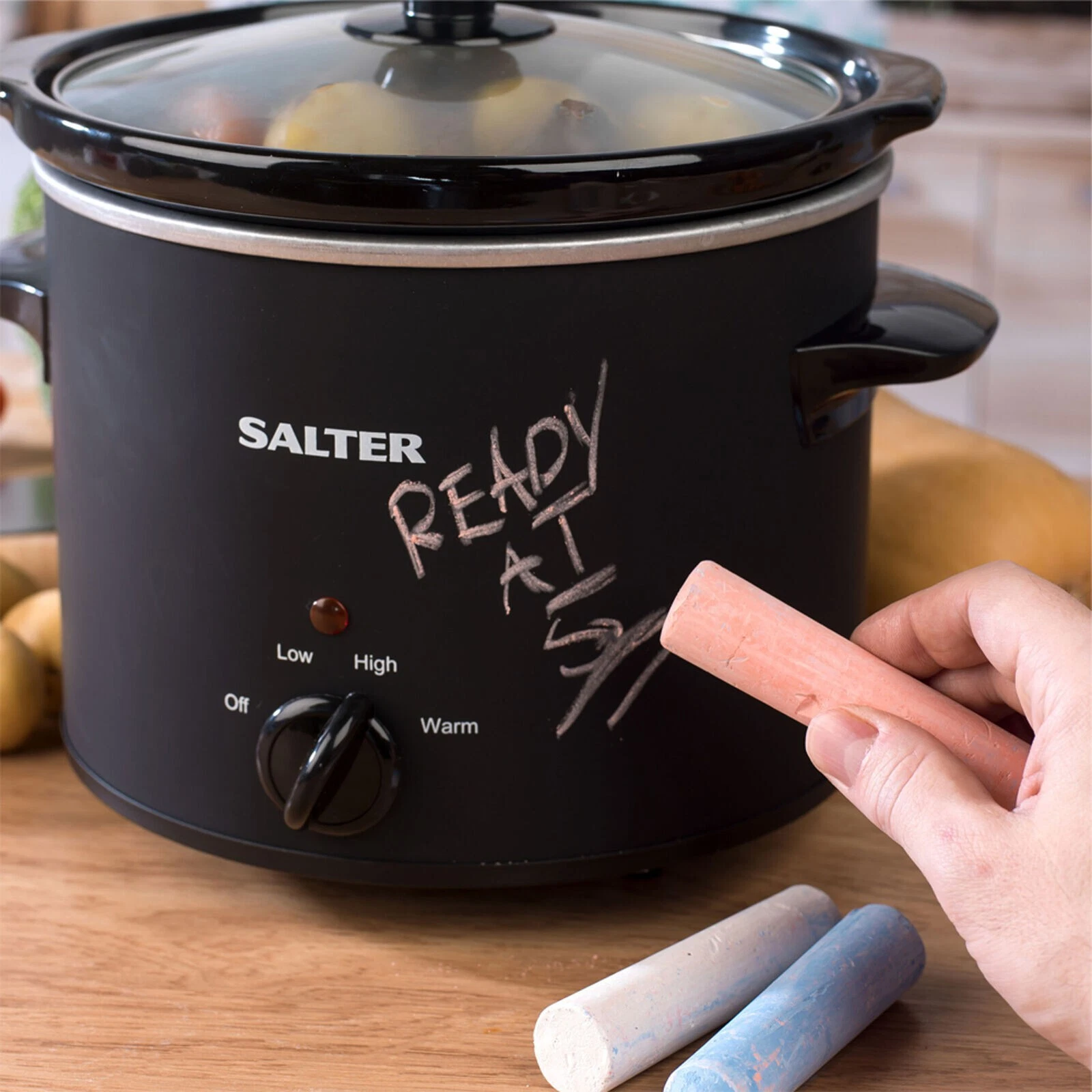 Salter Slow Cooker Chalkboard Electric One Pot Multi Cooker 3.5L NEW