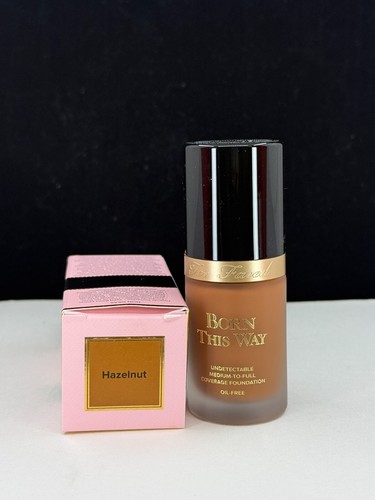 Too Faced Born this way Medium to Full Coverage Foundation HAZELNUT 1oz NIB - Picture 4 of 7