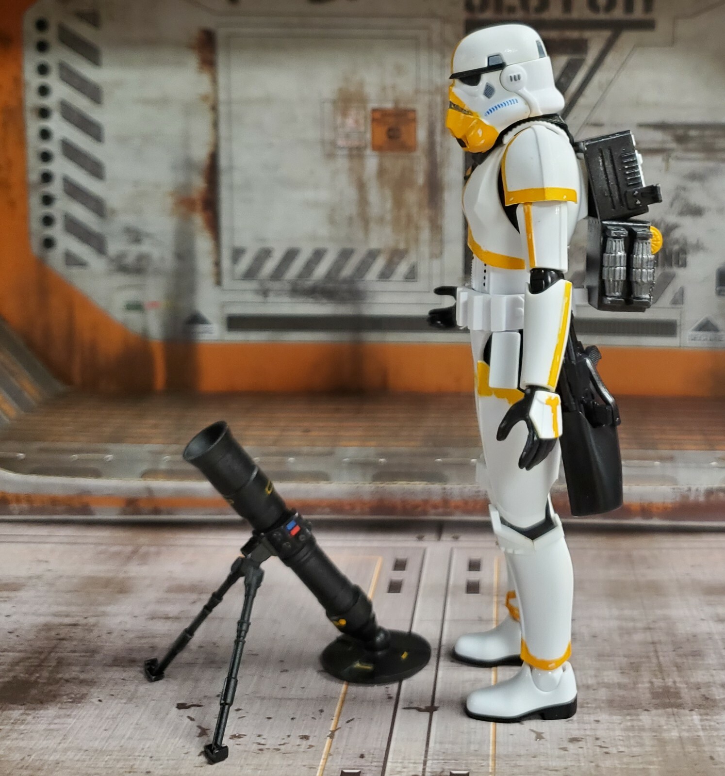 Stormtrooper Artillery set Custom weapon for Star Wars Black Series 6