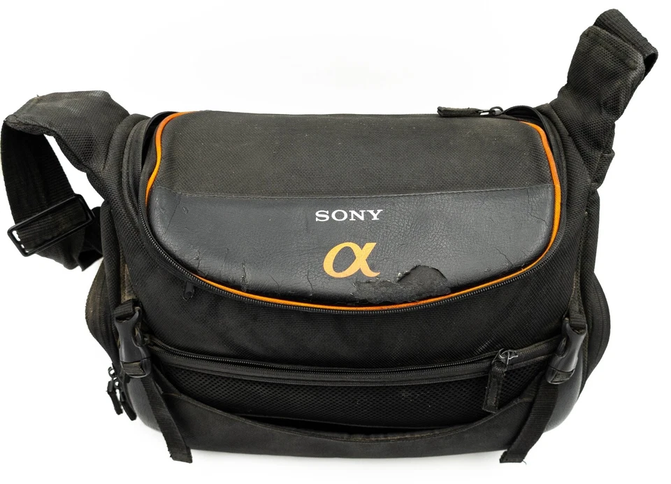 Sony LCS-AMSC3 Negro Multi Compartimento Bolsillos Correa para el Hombro Suave Estuche de Transporte Foto 3 de 4