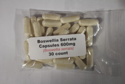 Boswellia Serrata Capsules (Boswellia serrata) 600mg. 30 count