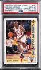 1991 UPPER DECK INTERNATIONAL SPANISH #181 MICHAEL JORDAN PSA 10