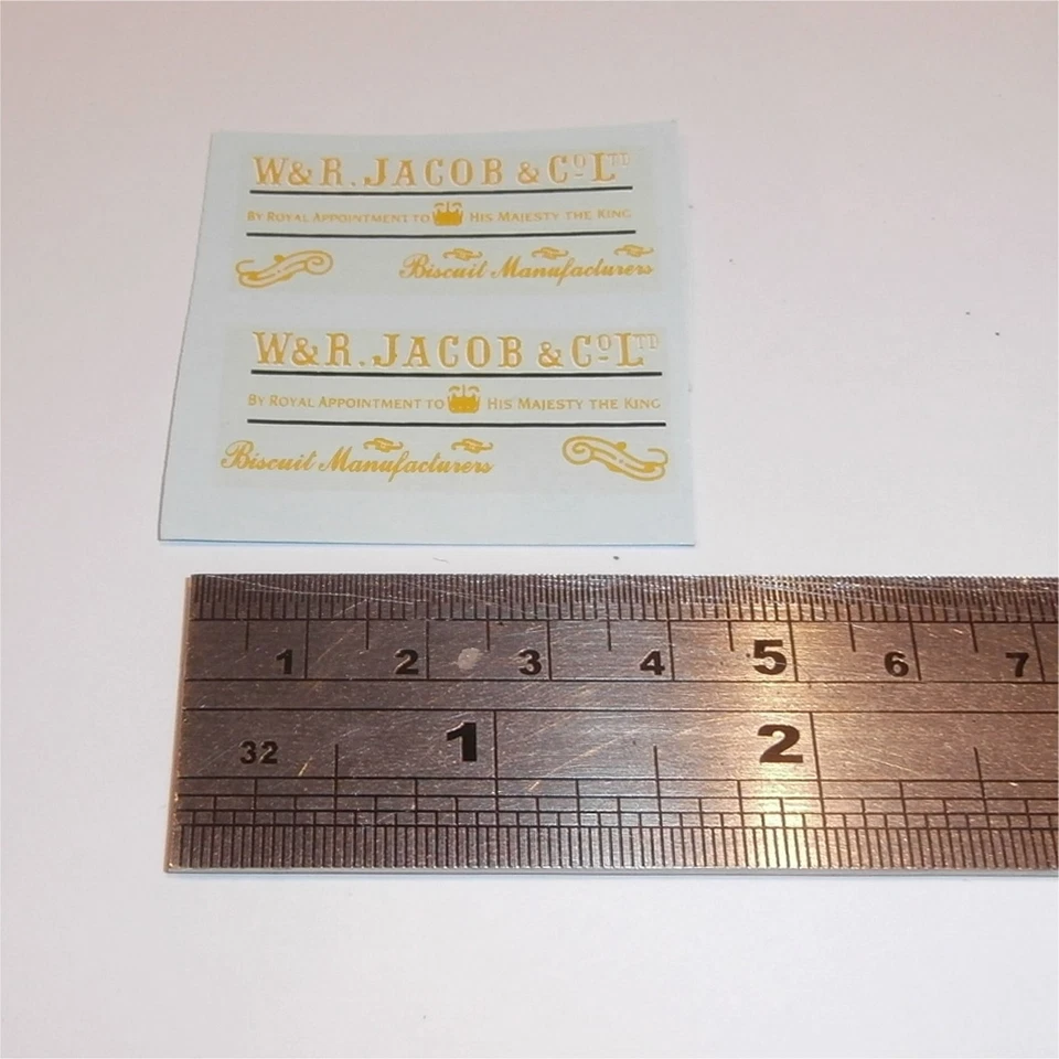 Matchbox Yesteryear 7a 1918 Leyland Van Jacobs Decal Set - Image 2 of 3