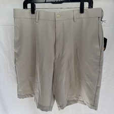 Pro Tour Beige Men  s 34 Golf Short UPF Protection Elastic Waist Cool Play PGA