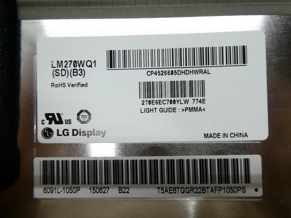 🍀 NICE! Apple iMac A1407 27" LM270WQ1 SD B3 LG Thunderbolt LCD Display Screen - Image 2 of 3