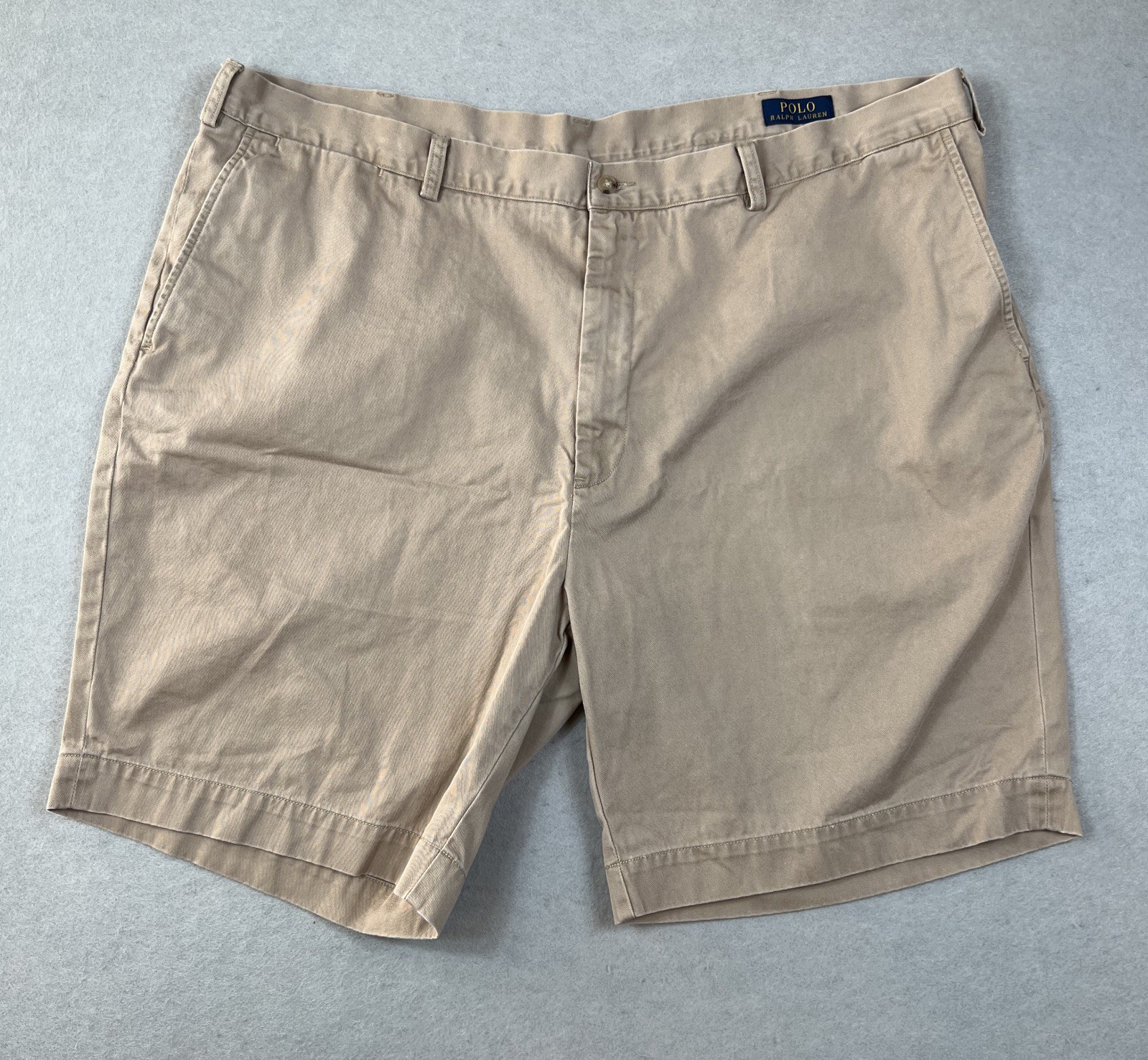 Polo Ralph Lauren Men’s Vintage Classic Fit Khaki Chino Shorts Size 46B Cotton