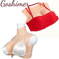 B-H Cup Realistic Breast Forms Silicone Fake Boobs For Crossdresser Drag Queen