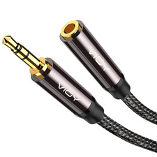 Headphone Extension Cable 6 FT, Copper Shell, Hi-Fi Sound 3.5 mm Male to Female