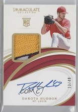 2019 Panini Immaculate Rookie Gold 13/49 Dakota Hudson #37 Patch Auto 0t2