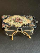 Vintage Gold Charmant Eyeglass Frame CH8202 Gold Titanium Full Rim Round 135mm