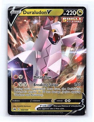 Duraludon V Holo 103/159 SWSH: Crown Zenith Ultra Rare NM